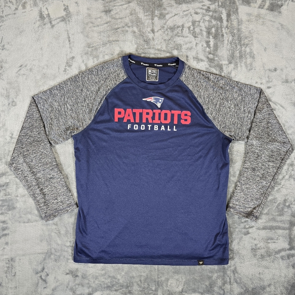 Fanatics Pro Line New England Patriots Football Long Sleeve Shirt Size XL